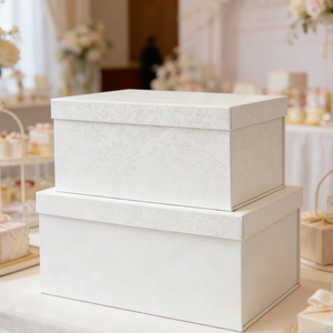 Caja de Regalo Biodegradable con su Propio Logotipo, Empaque de Lujo con Logotipo Estampado en Caliente, Caja Personalizada Hecha a Mano con Tapa y Base - Product Image 2