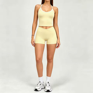 2 Piece Women Tracksuit Yoga Set Gym Clothing Sportswear Push Up Workout Running High Waist Leggings Fitness Outfits Sports Suit - Product Image 3