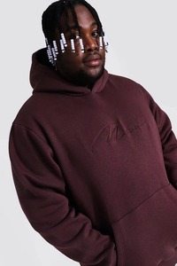 Sweat à capuche unisexe confortable en coton épais avec logo en relief, personnalisable OEM, motif uni, techniques de broderie, bonne qualité - Product Image 5