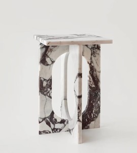 Mesa de Centro de Mármol Moderna de Alta Calidad, Diseño Minimalista, Muebles Hechos a Mano para Sala de Estar - Product Image 1