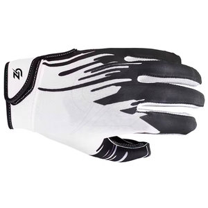 Gants de football américain en cuir de haute qualité fabriqués au Pakistan, ajustement confortable, couverture complète de la main, respirants, sangle de poignet réglable, unisexe - Product Image 5