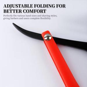 Red Handle Stainless Steel Single Blade Razors for <b>Bikini</b> Hair Removal ABS Plastic Grip - Product Image 2