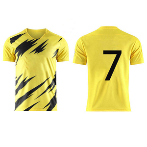 Maillot d'entraînement de football personnalisé, été, respirant, séchage rapide, antibactérien, polyester, sublimation 3D, broderie nom, numéro, club - Product Image 1