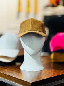 Unisex Corduroy <b>Baseball</b> <b>Cap</b> Solid Color Fitted 6-Panel Hat Casual Spring Summer Adult 58-60CM - Product Image 2