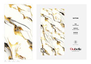 กระเบื้องพอร์ซเลนหรูหราขนาด 60x120 ซม. 600x1200 มม. 24x48 นิ้ว ผิวมันเงา ขนาดใหญ่พิเศษ สำหรับตกแต่งภายในระดับพรีเมียม - Product Image 5