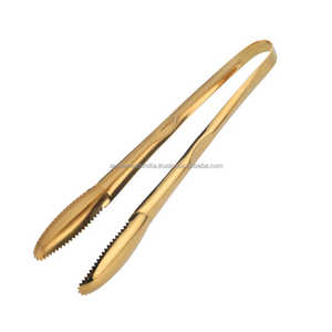 คีมคีบสำหรับอาหารโลหะสีดำเคลือบผงเครื่องใช้ในบ้านและเครื่องใช้ในโรงแรมที่หรูหรา - Product Image 5