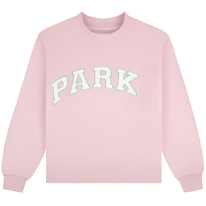 Sudadera de Cuello Redondo Estilo Universitario, Tejido Terry Informal, Letras Bordadas en la Parte Delantera, Ecológica, Transpirable, Resistente al Viento, Unisex - Product Image 6