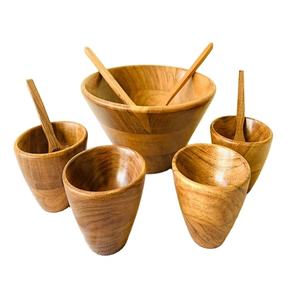 Bols de service en bois toutes saisons Événements Bols en bois de service de mariage Accessoires pour la maison Articles de vaisselle à prix raisonnable - Product Image 1