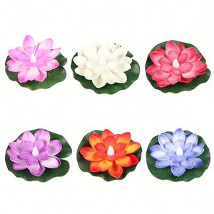 Simulation LED <b>Floating</b> Sensor Lotus <b>Lamp</b> Colorful Night Lights Led Candle Light Hardcover - Product Image 1