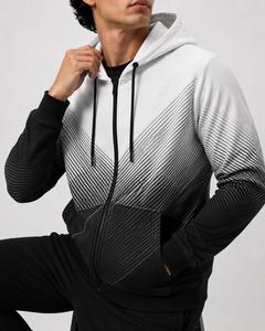 Vente en gros de sweats à capuche et pulls molletonnés pour hommes, à fermeture éclair intégrale, en polaire unie, pour l'extérieur, très demandés - Product Image 6