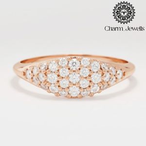 Bague de fiançailles Charm_Jewells en moissanite taille coussin, or massif 18 carats, sertie à griffes, luxe classique pour femme, certifiée IGI, argent - Product Image 4
