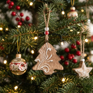 Árbol de Navidad de Madera de Alta Calidad para Muñecas |   Adorno Colgante |   Decoración Festiva para Fiestas en Casa |   Artículo Decorativo Hecho a Mano para Regalo - Product Image 4