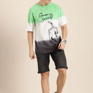 เสื้อยืดฟิตเนส ผ้าฝ้าย 65% โพลีเอสเตอร์ 35% แห้งเร็ว เสื้อผ้ากีฬา แขนสั้น เสื้อสำหรับออกกำลังกายผู้ชาย เสื้อยืดวิ่ง เสื้อยืดออกกำลังกาย - Product Image 3