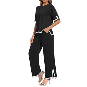 Survêtements pour femmes de haute qualité, respirants, en coton/polyester, 2 en 1, pour un usage décontracté et une personnalisation de la tenue de sport - Product Image 3