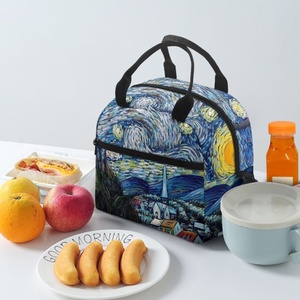 Bolsa Térmica para Comida con Diseño de Cielo Nocturno, Impresión Bajo Demanda, Dropship, Bolsa de Almuerzo para Mujer, Elegante y Espaciosa, Bolsa de Picnic para Niños Escolares - Product Image 3