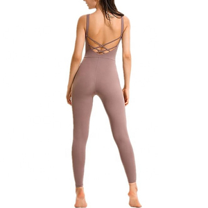 Traje Deportivo Casual de Una Pieza para Mujer, Cintura Alta, Verano, Gimnasio, Fitness, Secado Rápido, Transpirable, Ropa Deportiva, Mono de Yoga - Product Image 5