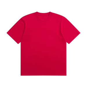 เสื้อยืดคอกลมผู้ชาย แขนสั้น ผ้าฝ้าย 100% ทรงปกติ สีชมพูพื้น แบบลำลอง ผ้าถัก - Product Image 3