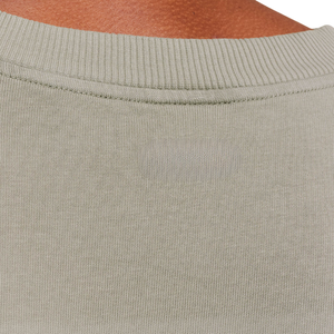 เสื้อยืดเจอร์ซีย์ทรงโอเวอร์ไซส์สำหรับผู้ชาย ซักแล้ว ใส่สบาย เหมาะสำหรับออกกำลังกาย ระบายอากาศได้ดี ทรงหลวม สีเทาสโมคกี้ - Product Image 5