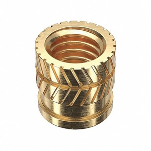 Écrous à rouleaux traversants M8 M6 M10 M5 M12 M4 M22, écrous à insertion ronds filetés moletés en laiton à pas personnalisé - Product Image 5