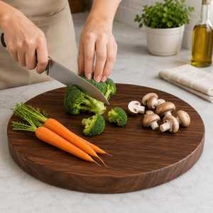 Planche à découper rectangulaire en bois pour plateau de service à fromage, galettes de pain, fruits, facile à nettoyer, compatible lave-vaisselle, réutilisable - Product Image 4