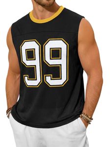 Men Oversized <b>Mesh</b> Tank Top Number Graphic Athletic Jersey <b>Shirt</b> Wholesale Supplier - Product Image 1