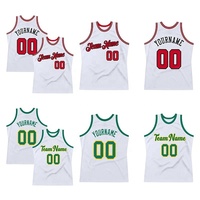 Ensemble d'uniformes de basketball personnalisés pour garçons, sans manches, antibactériens, respirants, à séchage rapide, avec nom d'équipe, en maille décontractée pour le sport, vente en gros
