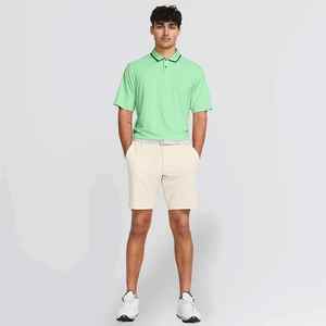 กางเกงขาสั้นผู้ชายแบบมีเชือกผูกเอว ล้างสีแบบแอซิดวอช แต่งแพทช์วินเทจ สีซีดแบบซันเฟด ผ้าฝ้ายเรียบง่าย สไตล์จ็อกเกอร์ ขาดๆ แบบดิสเทรส สำหรับฤดูร้อน - Product Image 3