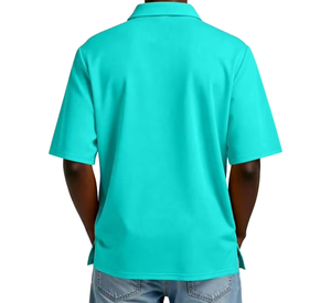 Camisetas de Algodón para Hombre con Logotipo Personalizado, Directo de Fábrica, Estilo Casual de Negocios, Verano, Cómodas, con Botones, de Secado Rápido - Product Image 3