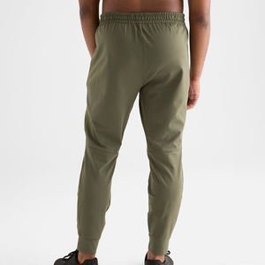 ผ้าสแปนเด็กซ์ 100% แห้งเร็ว ออกแบบและโลโก้ได้ตามต้องการ กางเกงจ็อกเกอร์ออกกำลังกายผู้ชาย กางเกงขายาวทรงเข้ารูป สไตล์ลำลองสำหรับผู้ชาย - Product Image 2