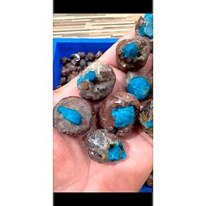 Vente en gros de spécimen minéral sculpté naturel Cavansite Tumble Stones Feng Shui Sipiritual Home Decoration Tumbled Stones - Product Image 2