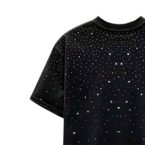 เสื้อยืดผู้ชายทรงคลาสสิคแบบสั่งทำพิเศษ แขนสั้น ทรงปกติ ประดับเพชรเทียม เสื้อยืดคุณภาพดีที่สุด ได้รับความนิยมมากที่สุด AI-TS-08 - Product Image 2