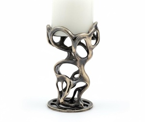 <b>large</b> <b>candle</b> holder oversized <b>candle</b> holder geometric <b>candle</b> holder abstract <b>candle</b> holder art decor - Product Image 5