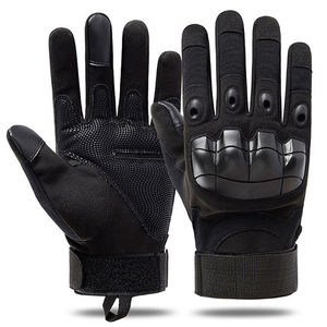Gants de motocross personnalisés en cuir PU antidérapant synthétique unisexe pour course automobile - Product Image 1