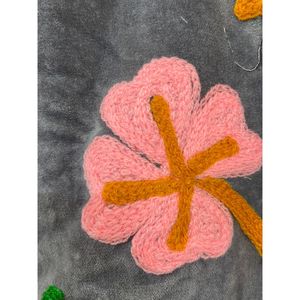Chaqueta de terciopelo bordada a mano para mujer, cuello mandarín, manga larga, estilo bohemio de otoño, con estampado de serpiente y flores, abierta por delante. - Product Image 3