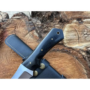 Cuchillo Tracker Burraq OEM DIY Personalizado Hecho a Mano de Acero D2 Industrial de Espiga Completa de 12 Pulgadas con Funda de Cuero y Garantía de 14 Días para Aniversario - Product Image 2