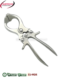 Émasculateur manuel sans sang en acier inoxydable Surtechs de 9 pouces pour agneaux, moutons, outil vétérinaire pour le bétail - Product Image 4