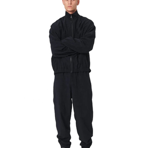Men's Custom 2-Piece Windbreaker Shorts <b>Hooded</b> Jacket Tracksuit Reflective <b>Zip</b>-Up 100% Cotton Solid Heavyweight Streetwear - Product Image 2