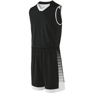 Ensemble de maillot de basket-ball unisexe blanc, débardeur sans manches et short à rayures vertes, anti-transpiration, taille élastique, coupe régulière, personnalisable - Product Image 3