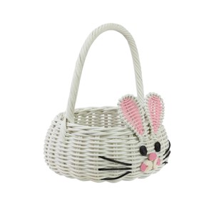 ตะกร้ากระต่ายหวายธรรมชาติ งานแฮนด์เมด สำหรับจัดเก็บของใช้เด็ก - Product Image 2