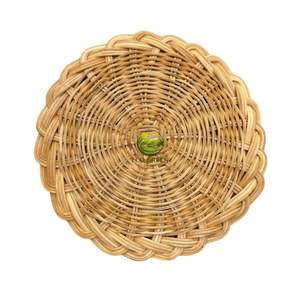 Paniers muraux en rotin en gros, sets de table décoratifs tressés, sets de table ronds en paille résistants à la chaleur, cadeaux de décoration bohème pour la maison - Product Image 5