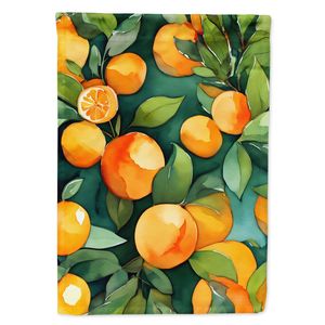 ธงสีน้ำลายดอกสีส้มสำหรับประดับสวนกล่องจดหมายหลากสีสำหรับชานบ้านงานศิลปะดอกไม้ขนาดสวน - Product Image 1