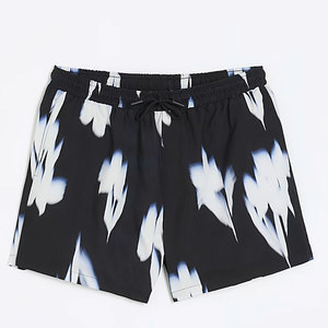 Shorts de Baño para Hombre con Estampado Tie Dye, Cintura Media, Cordón Ajustable, Secado Rápido, Tejido Ligero - Product Image 1