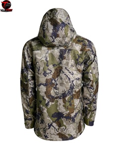 Chaqueta Softshell Premium para Exteriores, Resistente a la Intemperie, con Capucha Ajustable, Cierre Frontal Completo, Bolsillos Dobles en el Pecho, Chaqueta de Caza Reforzada - Product Image 6