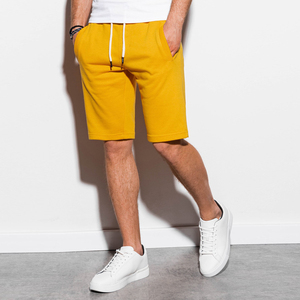 Lightweight Solid Casual Streetwear Sweat Short 360 Grams Woolen 100% Cotton Breathable <b>Windproof</b> Soft Elastic Waist OEM Private - Product Image 2