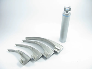 Premium Laryngoscope Fiber <b>Optic</b> Set - 4 Blades Reusable Autoclavable Stainless Steel LED Intubation Laryngoscope Anesthesia Kit - Product Image 3
