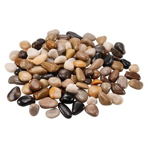 Rocce naturali multicolore 1-2 pollici del fiume 15 libbre ciottoli decorativi lisci e ciottoli - Product Image 1
