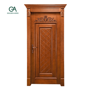 Puerta Decorativa Interior de Madera Sólida Estilo Victoriano con Patrón de Diamantes para Vestidores, Marca Expert Woodworking GA-37S - Product Image 1