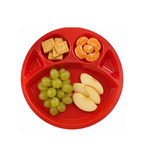 Plato de plástico rojo para dosa con 4 tazas, proveedor de la India # REUTILIZABLE # LAVABLE # PLACA ROJA # PLATO PARA CENA # Vajilla - Product Image 2