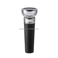 Collection d'ouvre-bouteilles automatiques sans fil avec bec verseur, bouchon sous vide et coupe-cordons, base noire moderne