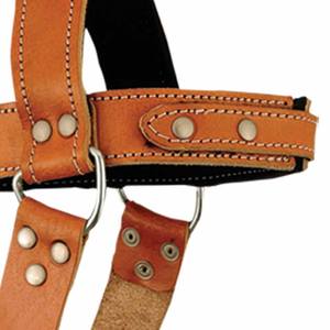 Wholesale Custom Design High Quality Adjustable Portable Made New Fitness Bodybuilding Brand Genuine <b>Leather</b> Head <b>Harness</b> - Product Image 6